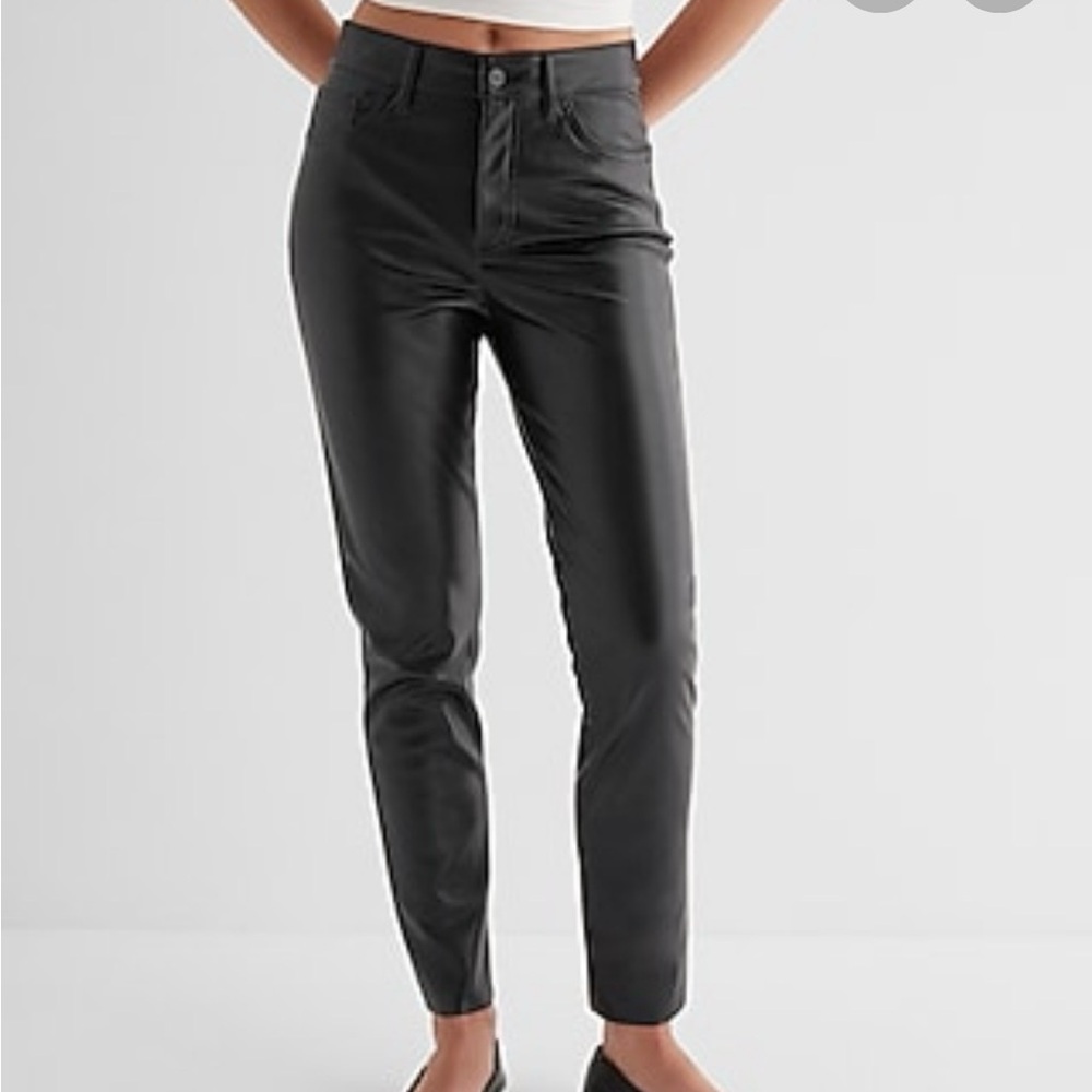 Zara Leather Skinny Pants